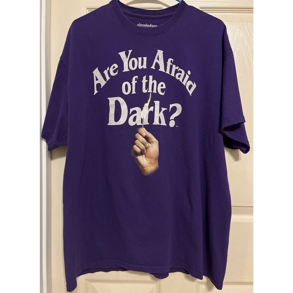 90s Style Nickelodeon Are You Afraid of the Dark Shirt Large Purple Graphic Tee